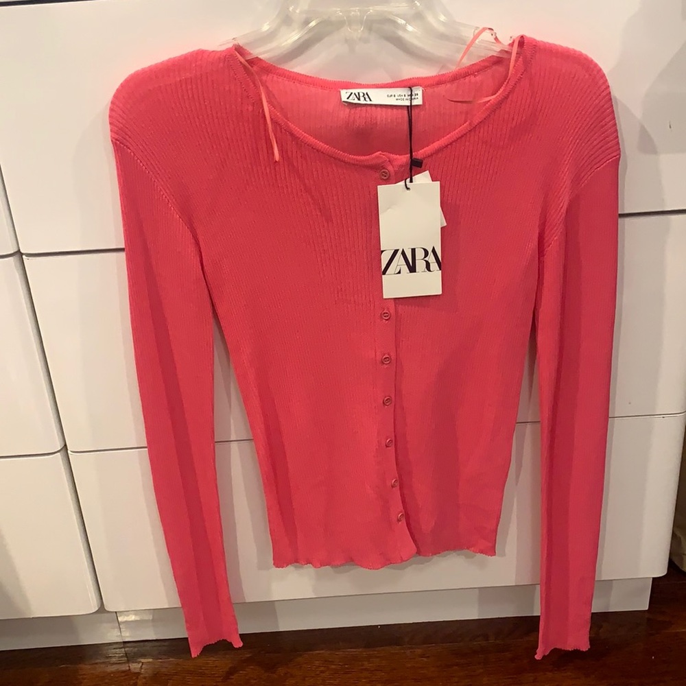 Zara pink cardigan